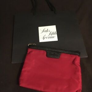 Neiman Marcus cosmetic bag  w/ fifth avenue shopping bag  Bundle